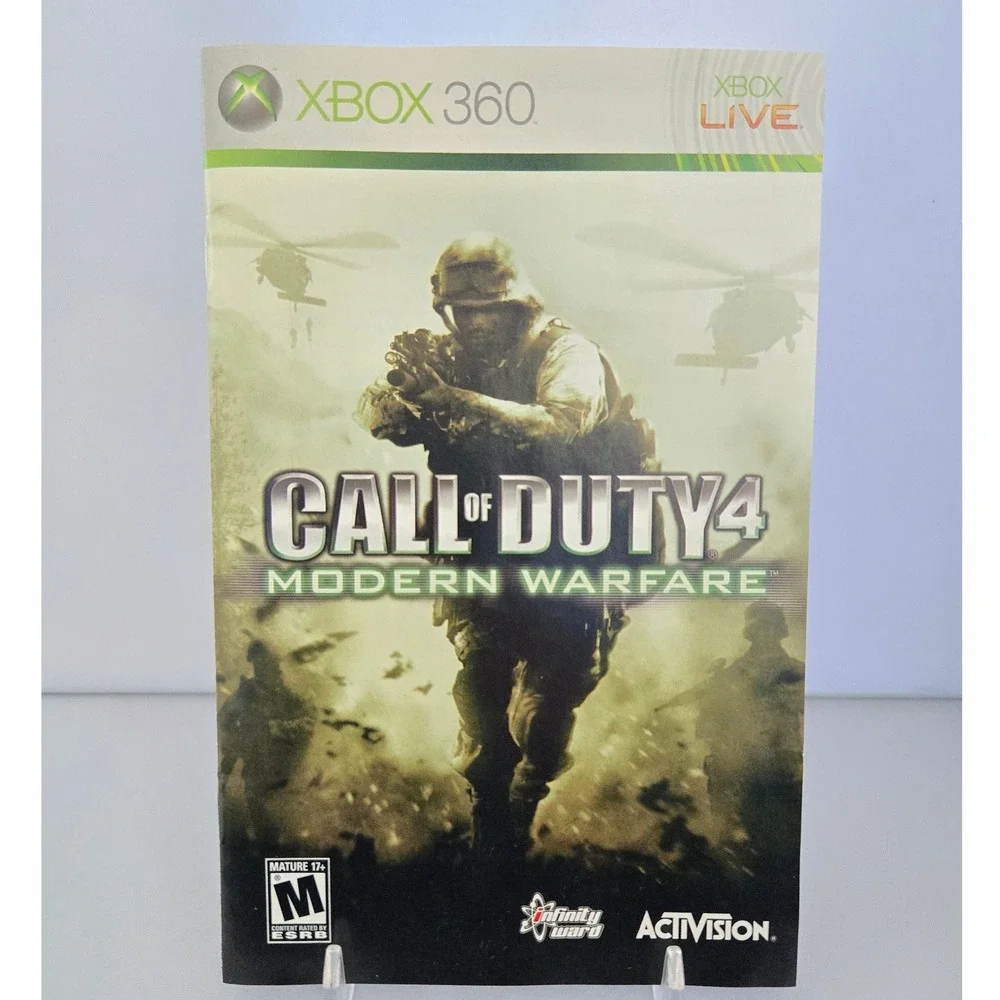 Call of Duty 2‎ Big Red One & COD 4 Modern Warfare GOTY Bundle - Xbox- 2 Games